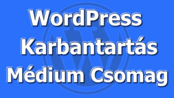 WordPress karbantartás Médium csomag